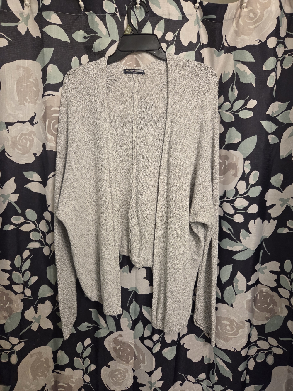 Brandy Mellville Open-Front Lightweight Knit Cardigan Sweater